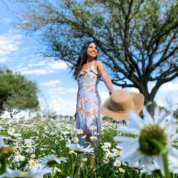 summer ruffle floral maxi dress - Picture 5 of 5